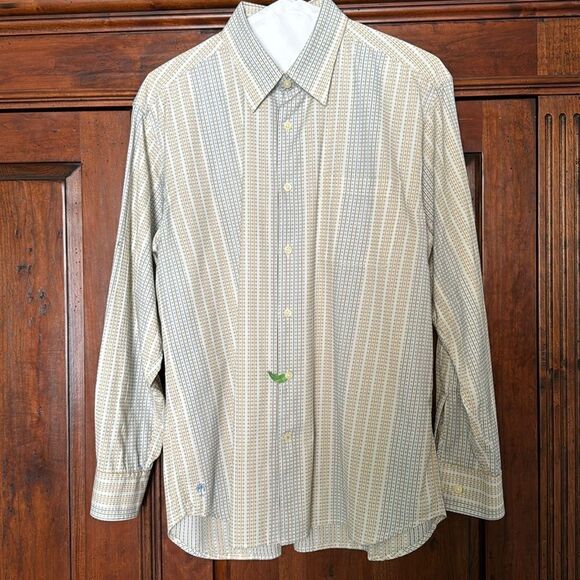 Men's Tommy Bahama Cotton Button Down Long Sleeve Shirt Size Large - Picture 1 of 10